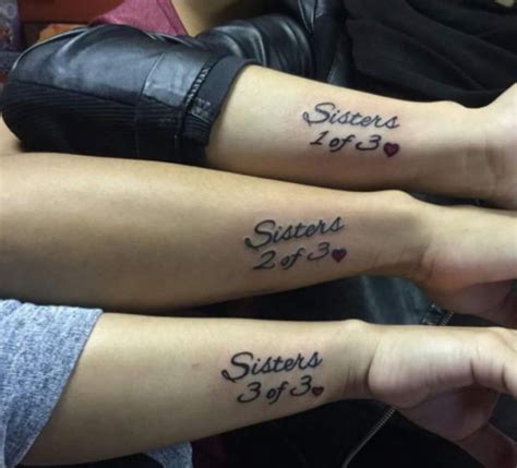 sibling tattoos for 3|matching tattoos for 3 siblings.